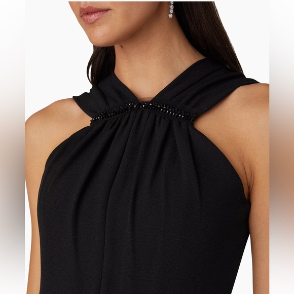 Shoshanna Midnight Genesis Beaded Sleeveless Maxi Dress Size 2 Black - Picture 9 of 10